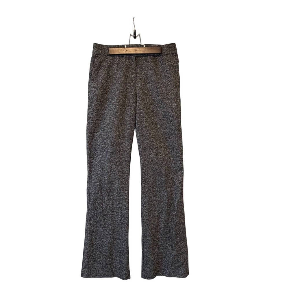 Saks Fifth Avenue Madison Fit Women's Tweed Trousers Gray Size 4